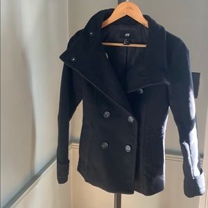 Black pea coat
